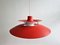 Lampe à Suspension Ph5 Rouge par Poul Henningsen pour Louis Poulsen, Danemark 4