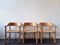 Pine Wood Armchairs with Papercord Seats from Gramrode Møbelfabrik, Denmark, 1970s, Set of 3, Image 1