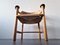Pine Wood Armchairs with Papercord Seats from Gramrode Møbelfabrik, Denmark, 1970s, Set of 3, Image 5