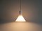 Mini Lampes à Suspension P&T Blanches par Michael Bang pour Holmegaard, Denmark, 1970s, Set de 2 5
