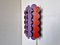 Red & Purple Metal Strip Wall Lamp by Doria Leuchten, Germany, 1970s, Image 4