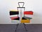 Multicolored Wood & Metal Sewing Box Stand by Joos Teders for Metalux, the Netherlands, 1950s 6