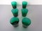 Italian Green Glass Decanter & Tumbler, 1960s, Set of 7, Image 5