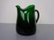 Italian Green Glass Decanter & Tumbler, 1960s, Set of 7 9