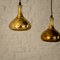 Swedish Brass Pendants by Hans-Agne Jakobsson for Markaryd, 1950s, Set of 2 5