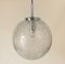 Mid-Century Ceiling Lamp in Glass and Chrome by Hoffmeister Leuchten, 1960s 1