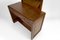 French Art Deco Dressing Table in Carved Walnut, 1930 11