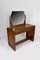 French Art Deco Dressing Table in Carved Walnut, 1930 3