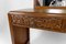 French Art Deco Dressing Table in Carved Walnut, 1930 4