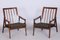 Mid-Century Armchairs in Stained Beech & Revived Polish, Czechia, 1960s, Set of 2 8