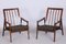 Mid-Century Armchairs in Stained Beech & Revived Polish, Czechia, 1960s, Set of 2, Image 8