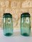 Vintage French Jars in Emerald Green Glass by Lideale, 1940s, Set of 2 4