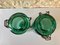 Vintage French Jars in Emerald Green Glass by Lideale, 1940s, Set of 2 6