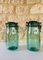 Vintage French Jars in Emerald Green Glass by Lideale, 1940s, Set of 2 5