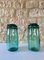 Vintage French Jars in Emerald Green Glass by Lideale, 1940s, Set of 2 3