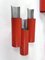 Italienische Mid-Century Wandlampen aus Rot & Chrom von Stilnovo, 1970er, 10 Set 5