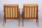 Mid-Century Beech Chairs in Revived Polish by Úluv, Czechia, 1960s, Set of 2 3