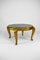 Tavolino Art Déco dorato con ripiano in marmo di Maison Jansen, anni '40, Immagine 4
