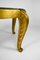 Mesa auxiliar Art Déco dorada con tablero de mármol de Maison Jansen, años 40, Imagen 18