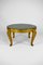 Tavolino Art Déco dorato con ripiano in marmo di Maison Jansen, anni '40, Immagine 2