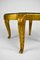 Mesa auxiliar Art Déco dorada con tablero de mármol de Maison Jansen, años 40, Imagen 16