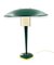 French Modern Petrol Green Table Lamp, 1960s, Image 1