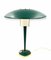 French Modern Petrol Green Table Lamp, 1960s 2
