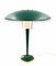 French Modern Petrol Green Table Lamp, 1960s, Image 2