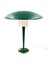 French Modern Petrol Green Table Lamp, 1960s 9