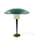 French Modern Petrol Green Table Lamp, 1960s, Image 7