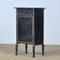 Iron Nightstand with Marble Top & Brass Details, 1900s 1