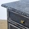 Iron Nightstand with Marble Top & Brass Details, 1900s 8