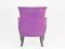 Italian Purple Armchairs, 1950s, Set of 2, Image 10