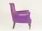 Italian Purple Armchairs, 1950s, Set of 2 3