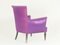 Italian Purple Armchairs, 1950s, Set of 2 5