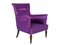 Italian Purple Armchairs, 1950s, Set of 2 2