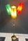 Floor Lamp 3-Colorful Ribon Shades, 1950s 3