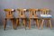 Folk Chairs in Wood, Set of 5 4