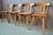 Folk Chairs in Wood, Set of 5, Image 1