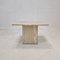 Italian Coffee Table in Travertine, 1980s, Image 4