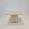 Italian Coffee Table in Travertine, 1980s 1