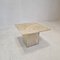 Italian Coffee Table in Travertine, 1980s 6