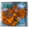 Italian Murano Glass Bas-Regilf Tile by Rubin for Costantini Forge of Angels, 1970s, Image 1