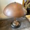 Lámpara de mesa italiana industrial de cobre y madera, años 50, Imagen 7