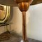 Lámpara de mesa italiana industrial de cobre y madera, años 50, Imagen 10