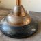 Lámpara de mesa italiana industrial de cobre y madera, años 50, Imagen 5
