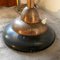 Lámpara de mesa italiana industrial de cobre y madera, años 50, Imagen 11
