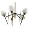 Mid-Century Sputnik Ceiling Lamp in the style of Maison Lunel, 1950s 1