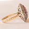 Vintage 14 Karat Gelbgold & Silber Diamant Patch Ring mit Rubin, 1960er 4