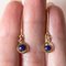 Vintage Lapis Lazuli Earrings in 18k Yellow Gold, 1970s, Image 8